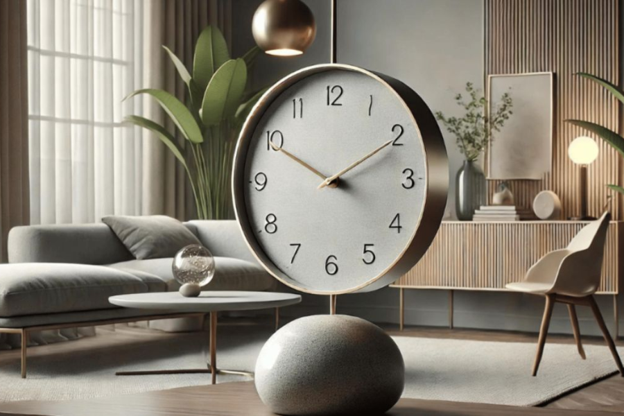 tischling stone weighted clock